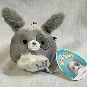 Squishmallow Kelly Toy Gustavus Clip On Backpack Dangler Mascot Dog New w Tag